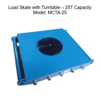Industrial load skates with turntables available in 15T, 18T, 25T and 50T capacities